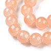 Imitation Jade Glass Beads Strands DGLA-S076-8mm-28-A-2