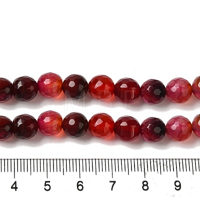 Dyed & Heated Natural Dragon Veins Agate Beads Strands G-P539-A01-25-1