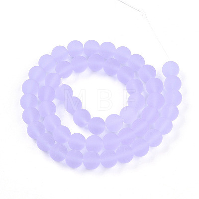 Transparent Glass Beads Strands GLAA-T032-T8mm-MD01-1