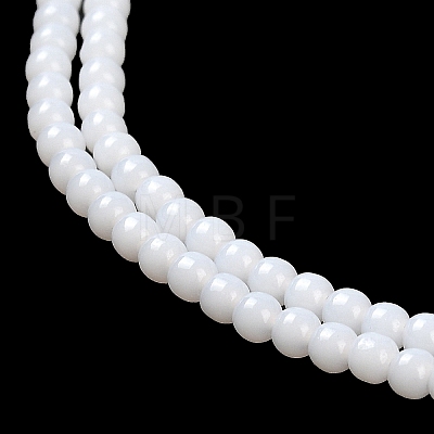 Imitation Jade Glass Beads Strands X-GLAA-K062-A01-09-1