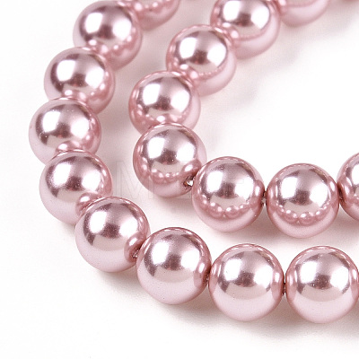 Glass Pearl Beads Strands HY-G002-01C-14-1