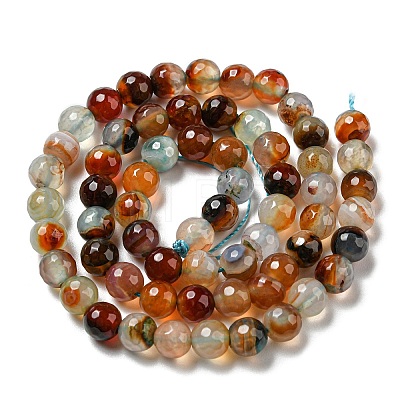 Natural Agate Beads Strands G-C082-A01-19-1