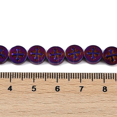 Electroplated Synthetic Non-magnetic Hematite Beads Strands G-K375-B02-05-1