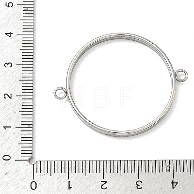 304 Stainless Steel Open Back Bezel Connector Charms STAS-B126-05G-P-1