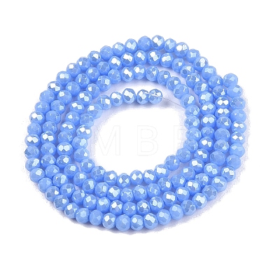 Electroplate Glass Beads Strands EGLA-A044-P1mm-A17-1