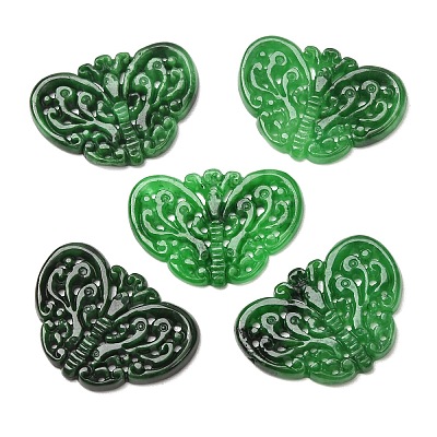 Dyed Natural Myanmar Jade Carved Pendants GG-CBABA9C-01-1