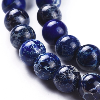 Natural Imperial Jasper Beads Strands G-G814-07-8mm-02-1