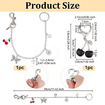 Alloy Enamel Pendant Decorations HJEW-OC00347-1