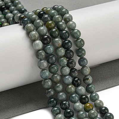 Natural Myanmar Jadeite Beads Strands G-B099-C06-02-1