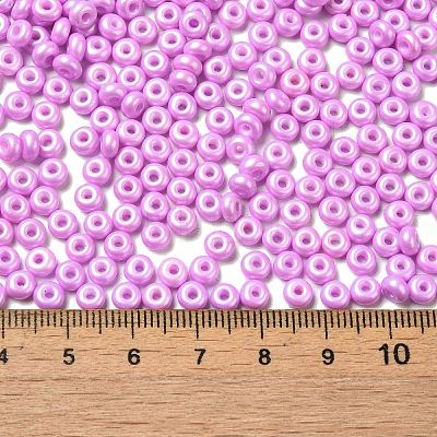 Baking Paint Luster Glass Seed Beads X1-SEED-B001-04A-07-1