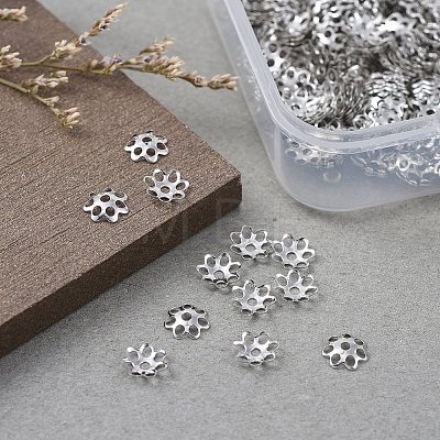 Multi-Petal Iron Bead Caps IFIN-YW0001-12P-1