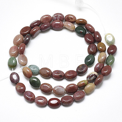 Natural Indian Agate Beads Strands X-G-S357-B03-1