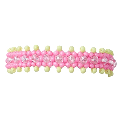 Glass Seed Beads Bracelets for Women BJEW-MZ00139-01-1