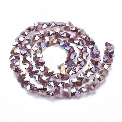 Electroplate Glass Beads LS-EGLA-Q091-14mm-B04-1