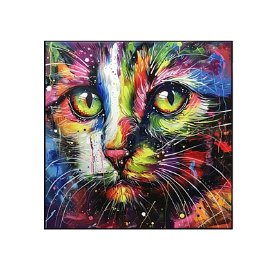 Cat DIY Diamond Painting Kit PW-WG71BDB-01-1