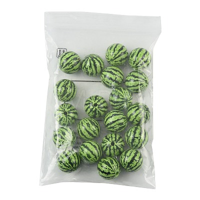 20Pcs Opaque Acrylic Beads MACR-FS0002-28B-1