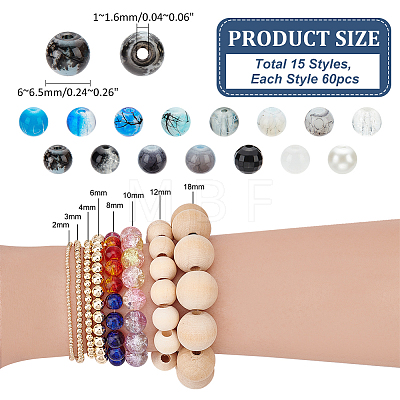   DIY Beads Jewelry Making Finding Kit DIY-PH0020-96-1