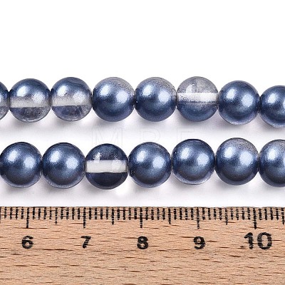 Baking Paint Transparent Glass Beads X1-DGLA-N011-8mm-08-1
