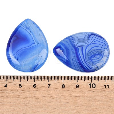 Natural Banded Agate Pendants GG-K002-02C-1