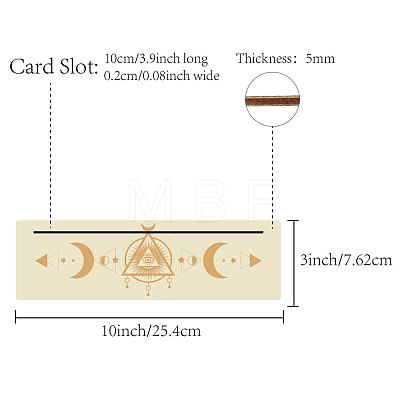Natural Wood Card Stand for Tarot DJEW-WH0034-02J-1