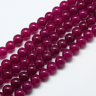 Natural Malaysia Jade Bead Strands X-G-M101-6mm-08-1