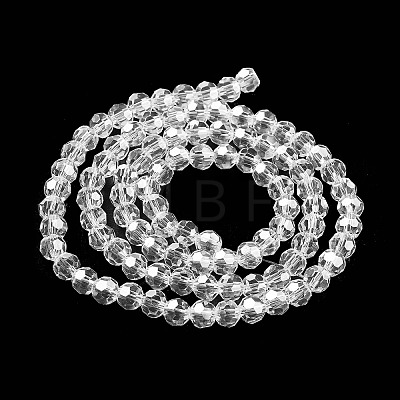 Electroplate Transparent Glass Beads Strands EGLA-A035-T6mm-A19-1