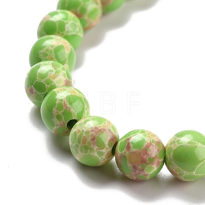 Synthetic Imperial Jasper Beads Strands G-E568-01A-01-1