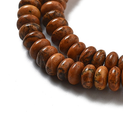 Natural Picture Jasper Beads Strands G-K343-C17-01-1