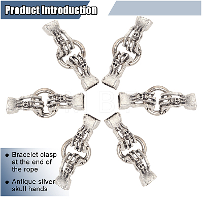 6 Sets Alloy Spring Gate Rings FIND-AR0003-14-1