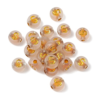 Luminous Transparent Acrylic Beads OACR-P037-01B-S-1