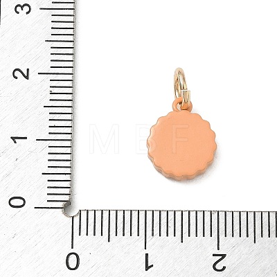 Spray Painted Brass Charms KK-CBAEB58-01D-1