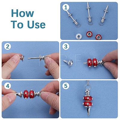 6Pcs Brass Findings KK-SC0005-38-1