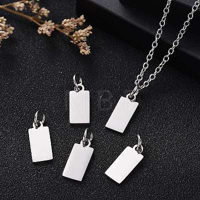 Anti-Tarnish 304 Stainless Steel Pendants STAS-I311-31B-P-1