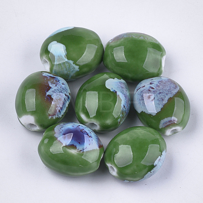 Handmade Porcelain Beads PORC-S498-26B-1