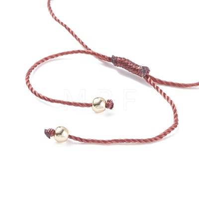 Natural Gemstone Chips Beaded Bracelet with Brass Beads BJEW-JB07987-1