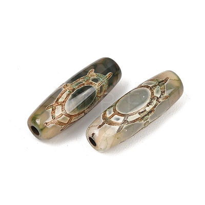 Tibetan Style dZi Beads TDZI-E004-51-1