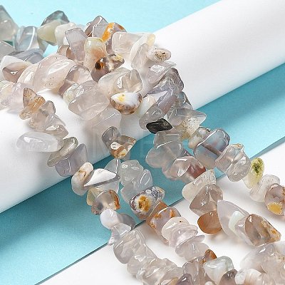 Natural Chalcedony Beads Strands G-M205-83-1