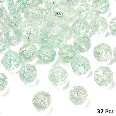Crackle Transparent Glass Beads Strands GLAA-YW0005-73C-1