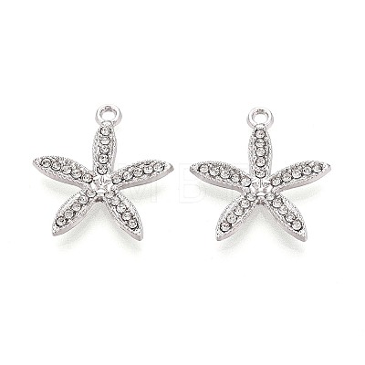 Alloy & Crystal Rhinestone Pendants PALLOY-T095-01P-1