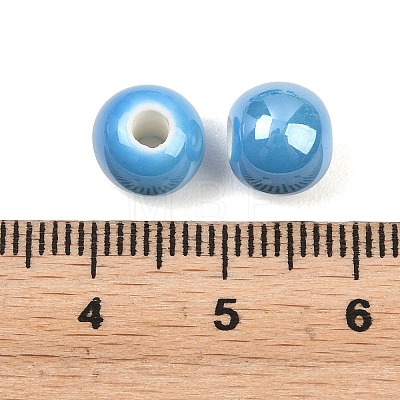 Glazed Porcelain Beads PORC-D001-8mm-12-1