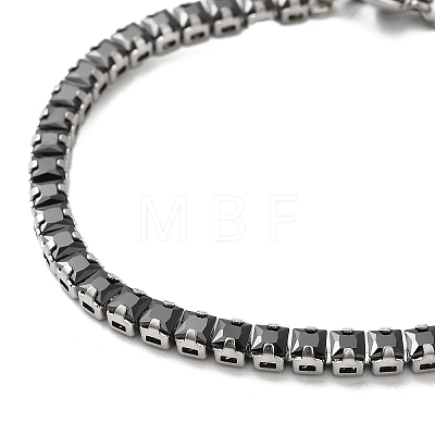 Cubic Zirconia Tennis Bracelet BJEW-M301-02P-1