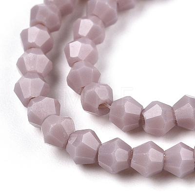 Opaque Solid Color Imitation Jade Glass Beads Strands EGLA-A039-P2mm-D13-1