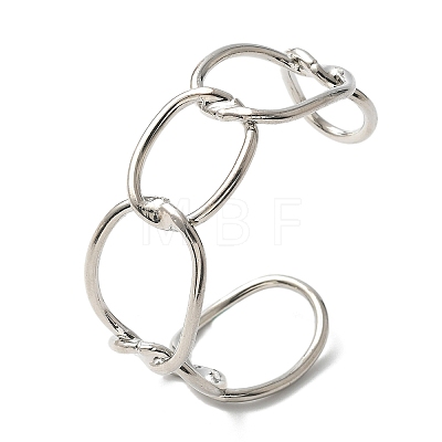 ElectrophoresisIron Cuff Bangles for Women BJEW-M057-06P-1