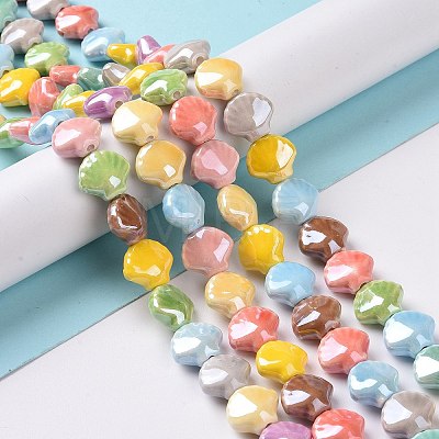 Handmade Porcelain Beads Strands PORC-K003-03-1