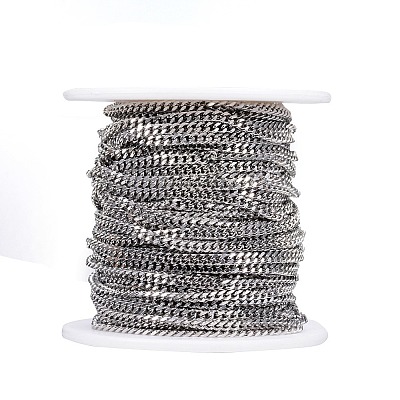 304 Stainless Steel Twisted Chain Curb Chains CHS-H007-52P-1