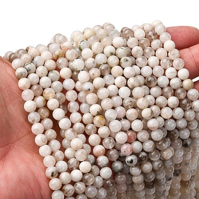 Natural White Moonstone Beads Strands G-I388-01-6mm-1