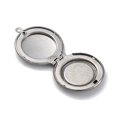 304 Stainless Steel Locket Pendants STAS-S171-11P-1