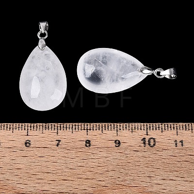 Natural Quartz Crystal Pendants G-N362-03P-14-1