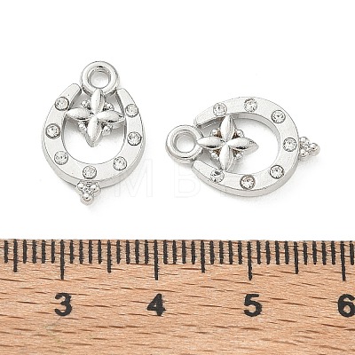 Alloy Rhinestone Pendants FIND-D044-16P-1