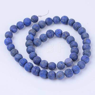 Natural Lapis Lazuli Beads Strands G-Q462-6mm-19-1